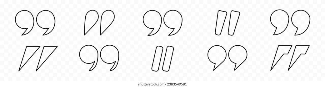 Marca de cita, icono modificable de la línea de diálogo