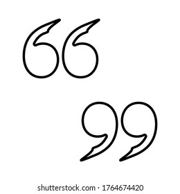 quote mark icon design,flat trendy style collection