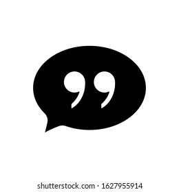 Quote Mark Icon Symbol Vector Illustration design