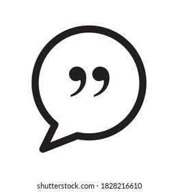 Quote Mark Icon Symbol Vector Illustration Stock Vector (Royalty Free ...