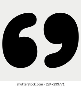 Quote Mark icon vector illustration