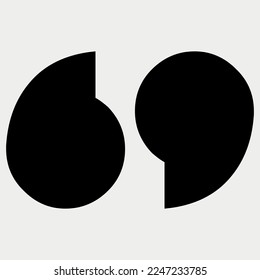 Quote Mark icon vector illustration