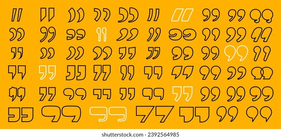 quote mark , quotation marks black icon and speech mark symbol. Talk bubble speech icon. graphic design quotes for comment or punctuation sign vector illustration icons 