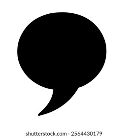 Quote mark  silhouette vector icon sign symbol illustration design.
