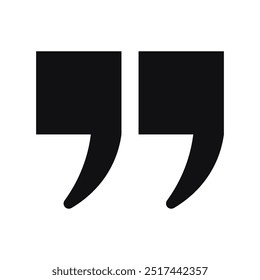 Quote mark . Quote symbol. Comma sign . art and illustrator.in white background.vector design