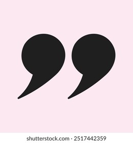 Quote mark . Quote symbol. Comma sign . art and illustrator.in white background.vector design