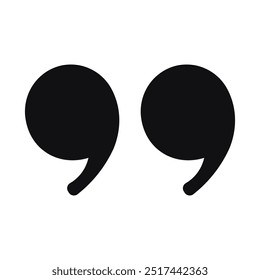 Quote mark . Quote symbol. Comma sign . art and illustrator.in white background.vector design