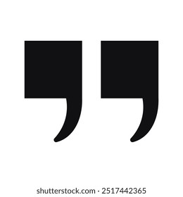 Quote mark . Quote symbol. Comma sign . art and illustrator.in white background.vector design