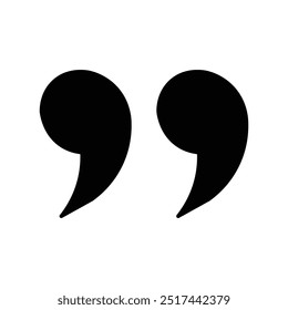 Quote mark . Quote symbol. Comma sign . art and illustrator.in white background.vector design