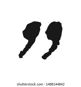 Quote Mark symbol icon vector EPS 10 illustration
