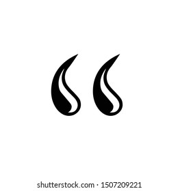A Quote Mark Symbol, Vector Illustration
