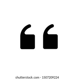 A Quote Mark Symbol, Vector Illustration