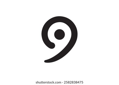 Quote mark vector silhouette isolated in white background