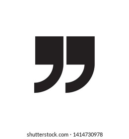 Quote marks icon. Vector illustration.