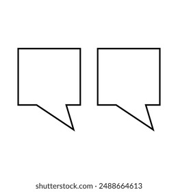 Quote Marks Icon Vector Illustration black