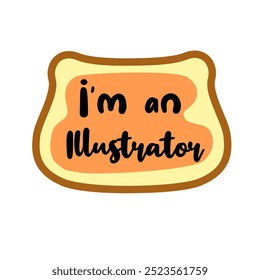 Texto de cita o motivación en diseño lindo. adecuado para negocios de pegatinas y llaveros