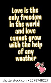 quote on black background vertical banner