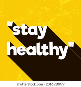 Quote Poster Template. Quote on yellow retro posters with long shadows. Vintage sign with grunge effect. Quote background vector illustration, easy to edit, resize or color for your business