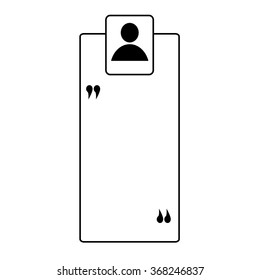 Quote . Quotation Form with space for text and photo of the author. Blank template for  information, text, wise thoughts, poetry, aphorism. For the magazine, website, advertising,