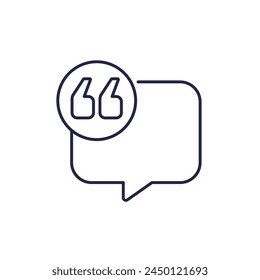 presupuesto, icono de línea de presupuesto en blanco