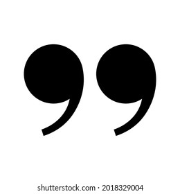 Quote. Quotes Icon. Quote Outline. Speech Marks, Inverted Commas Or Talking Mark.