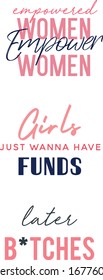 quote quotes typography women girls girl power feminism funny pink blue women empowerment