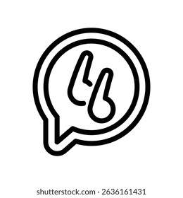Quote Reply Icon, Vector graphics