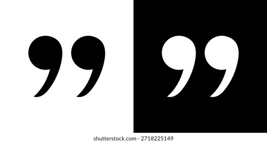 Cita los iconos correctos. Vector Plantilla Ilustración Símbolo Píxeles Perfecto