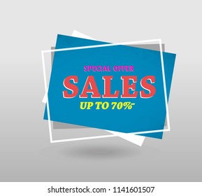 Quote sale banner.  with polygonal triangles, 3d mesh polygons, rounds, lines, explosion for business and sale shopping. Vector eps 10 format.