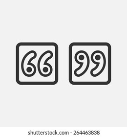 quote sign icon 