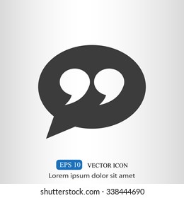 Quote sign icon