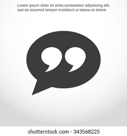 Quote sign icon