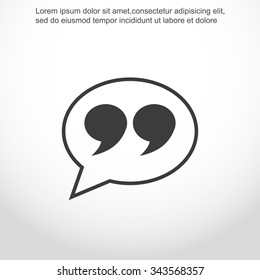 Quote sign icon