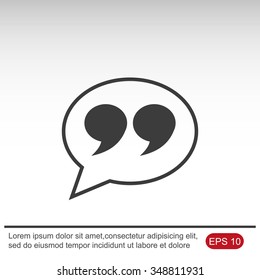 Quote sign icon