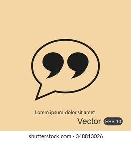 Quote sign icon