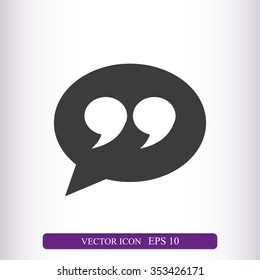 Quote sign icon