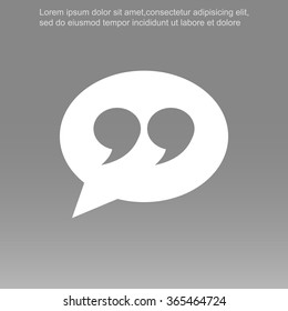 Quote sign icon