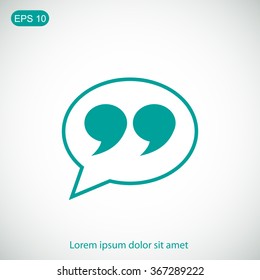 Quote sign icon