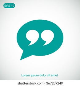 Quote sign icon