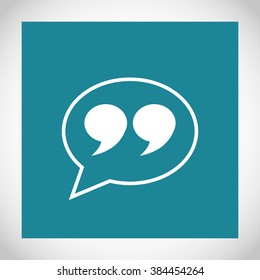 Quote sign icon