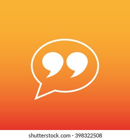 Quote sign icon