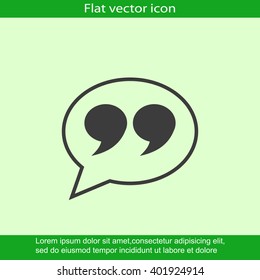 Quote sign icon