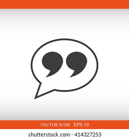 Quote sign icon
