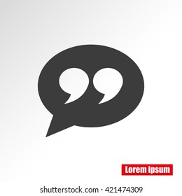 Quote sign icon
