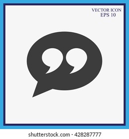 Quote sign icon
