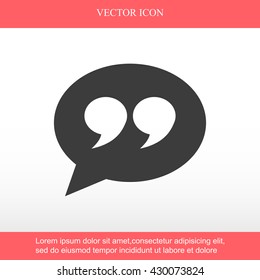 Quote sign icon
