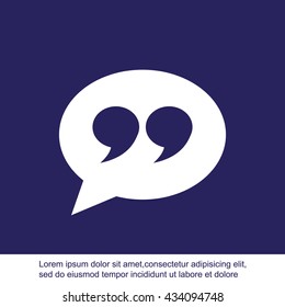 Quote sign icon
