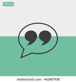 Quote sign icon