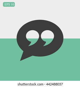 Quote sign icon