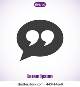 Quote sign icon
